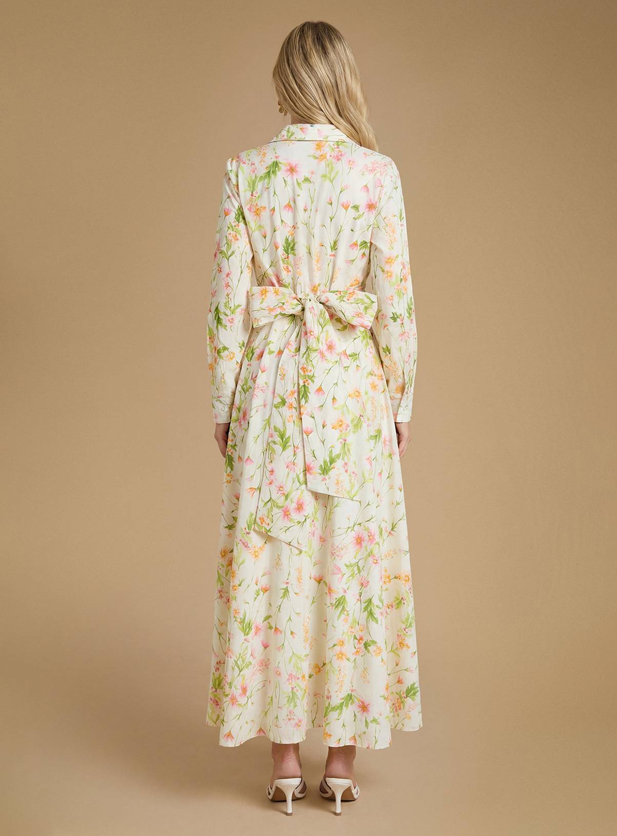 OASIS Cotton Poplin Maxi Occasion Shirt Dress 10 - Image 2